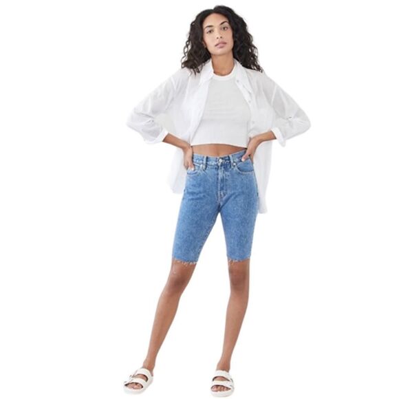 NWT SLVRLAKE Beatnik Jean Shorts in Pacific Wash - Picture 1 of 8